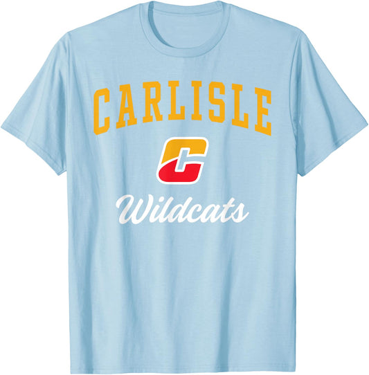 Carlisle High School Wildcats T-Shirt - T-Shirt | Light Blue