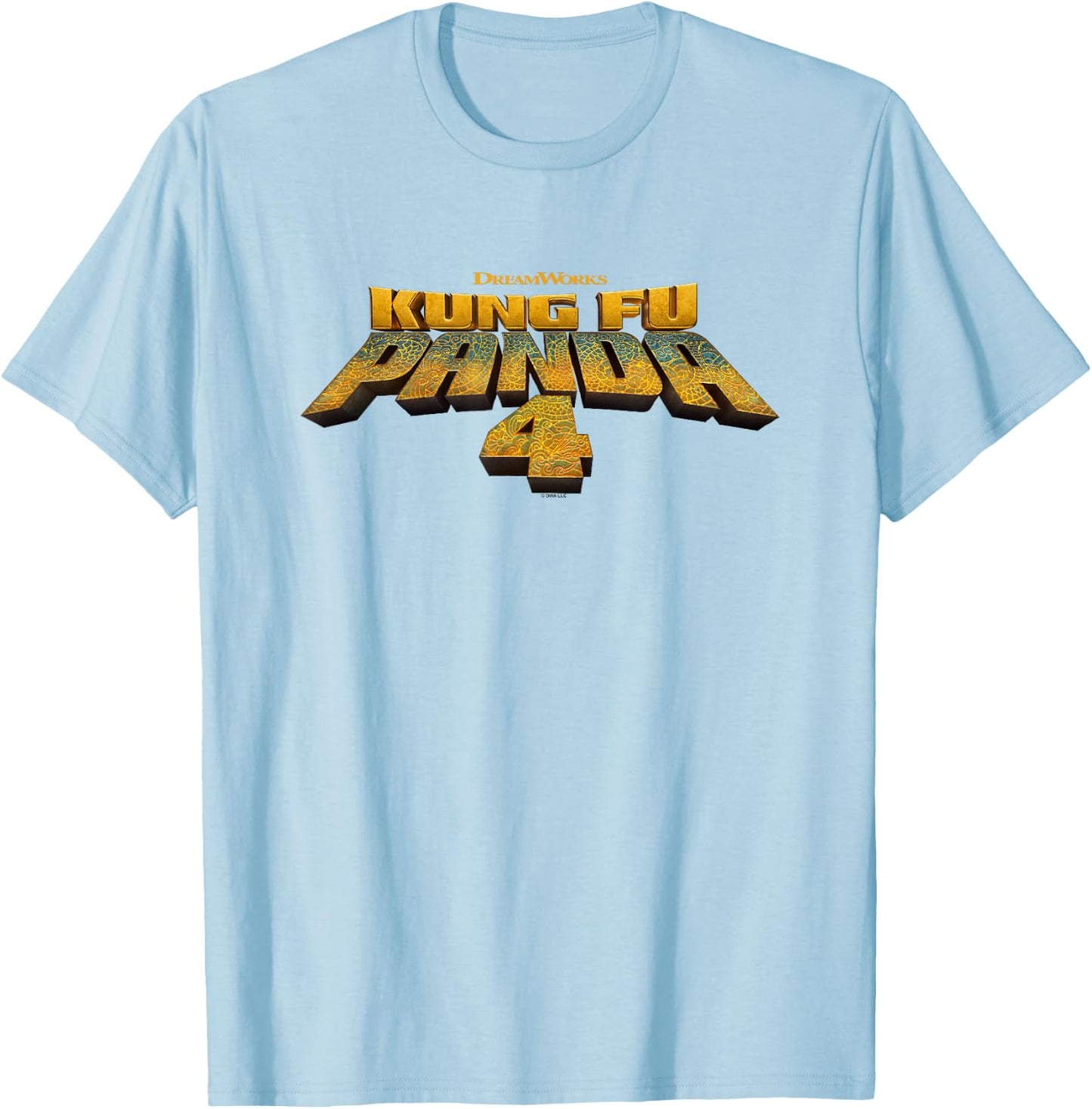 Kung Fu Panda 4 Official Movie Logo T-Shirt - T-Shirt | Light Blue