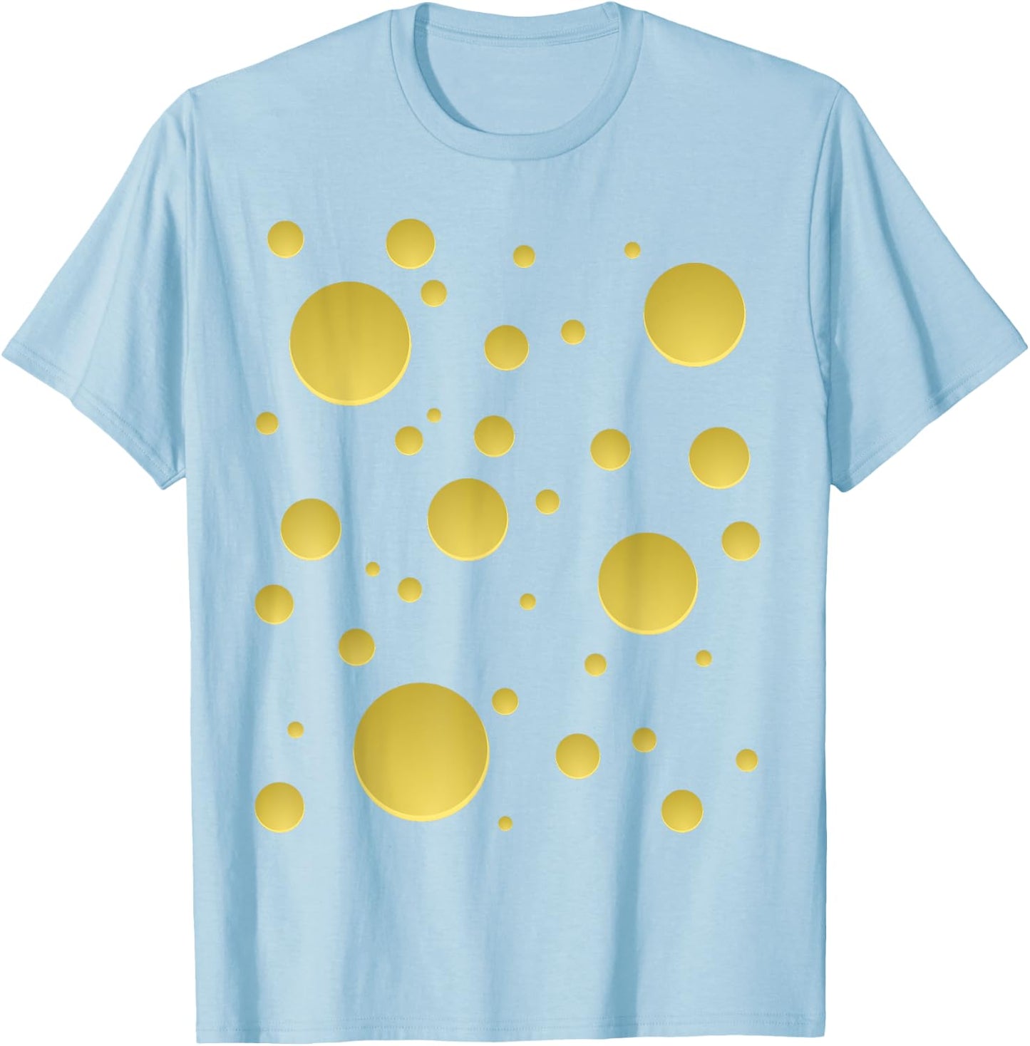 Cheese Costume Halloween Yellow Cheese Costume T-Shirt - T-Shirt | Light Blue