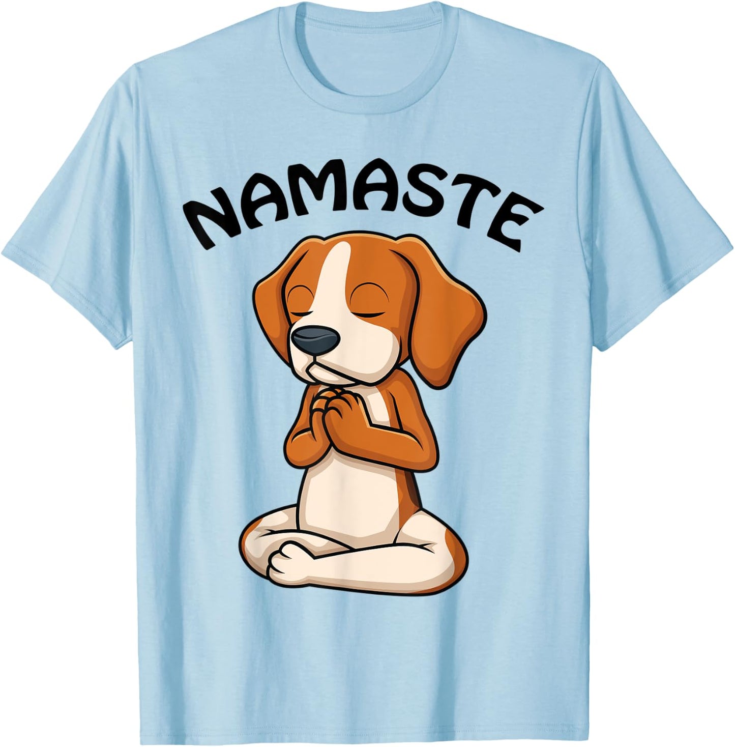 Puppy Yoga Shirt Funny Dog Lovers Yoga Gift Namaste Dogs Women T-Shirt - T-Shirt | Light Blue