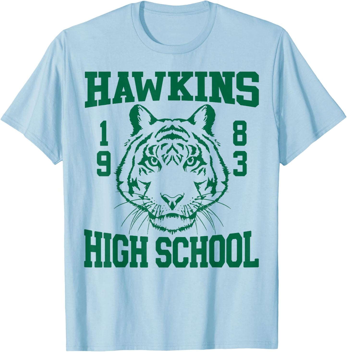 Netflix Stranger Things Hawkins High School 1983 T-Shirt - T-Shirt | Light Blue