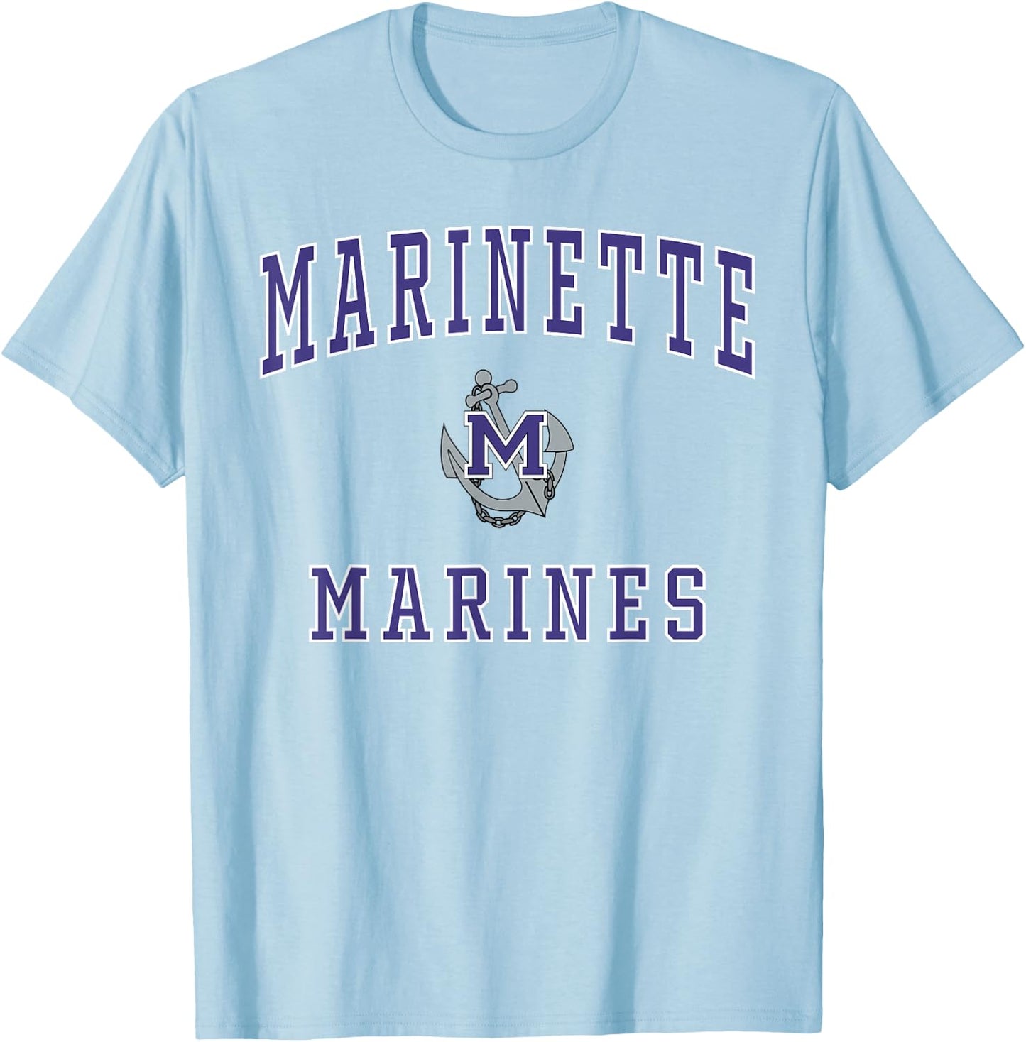 Marinette High School Marines T-Shirt - T-Shirt | Light Blue