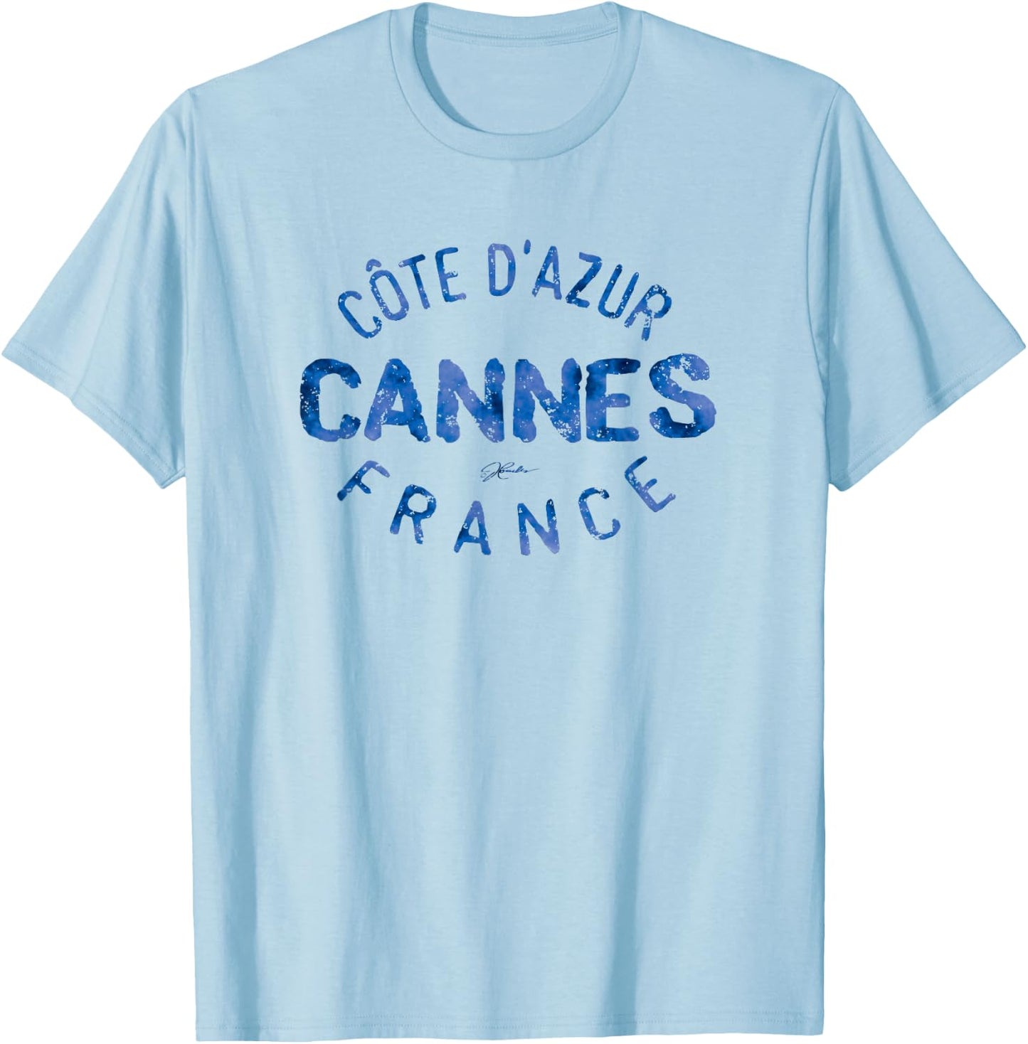 JCombs: Cannes, French Riviera, France T-Shirt - T-Shirt | Light Blue