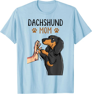 Dachshund Mom Funny Weenie Mama Dog Lover Women T-Shirt - T-Shirt | Light Blue