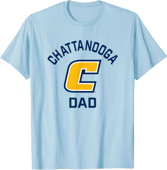 UT Chattanooga UTC Mockingbirds Arched Dad T-Shirt - T-Shirt | Light Blue