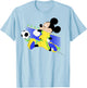 Disney Mickey And Friends Mickey Mouse Brazil Soccer T-Shirt - T-Shirt | Light Blue