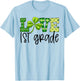 Teacher Love 1st Grade Student Shamrock St Patricks Day Gift Men Women Kids T-Shirt - T-Shirt | Light Blue