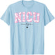 Retro Floral NICU Nurse Neonatal Intensive Care Unit Women T-Shirt - T-Shirt | Light Blue