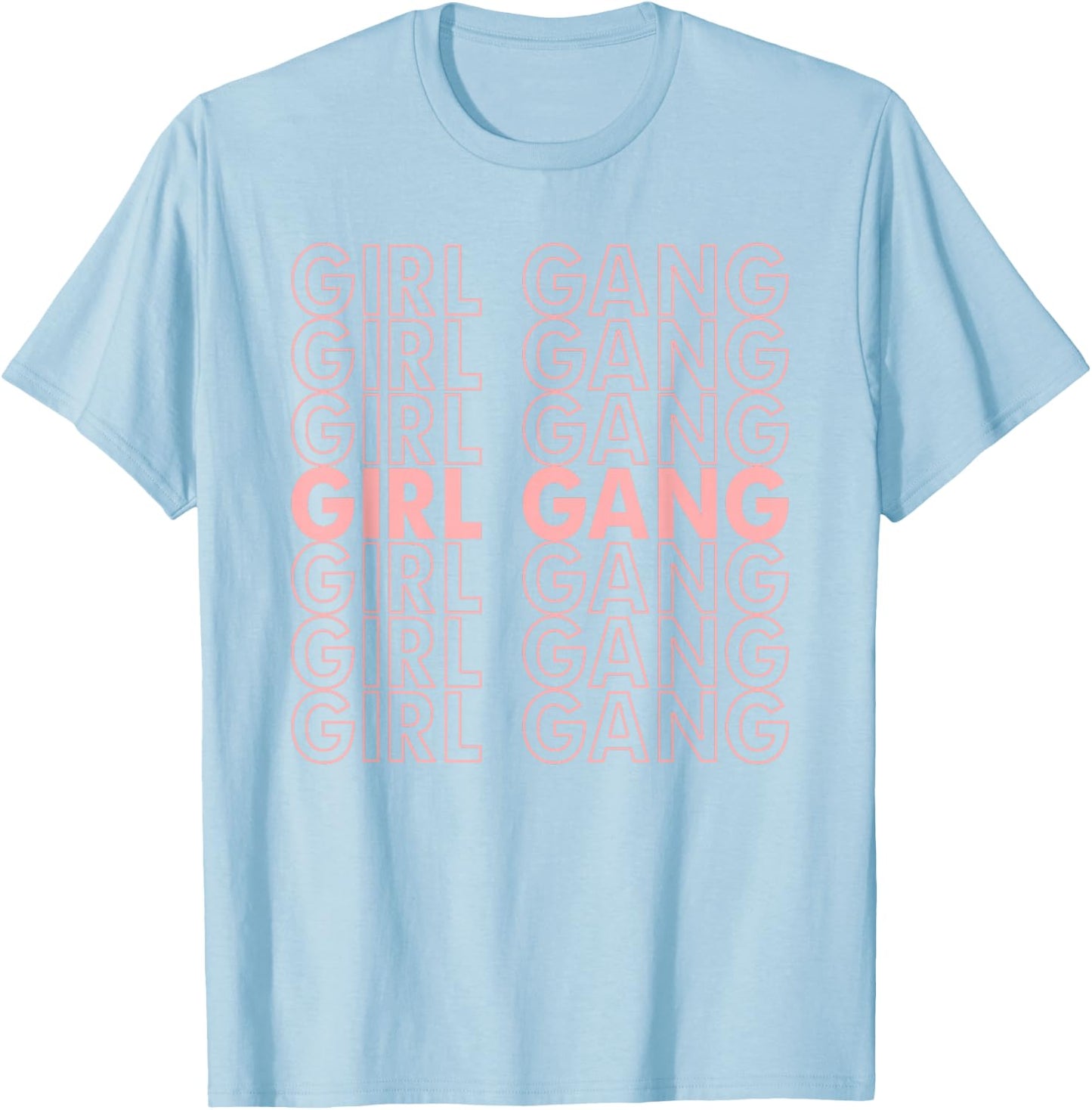 Girl Gang - Girl Gang Pastel T-Shirt - T-Shirt | Light Blue