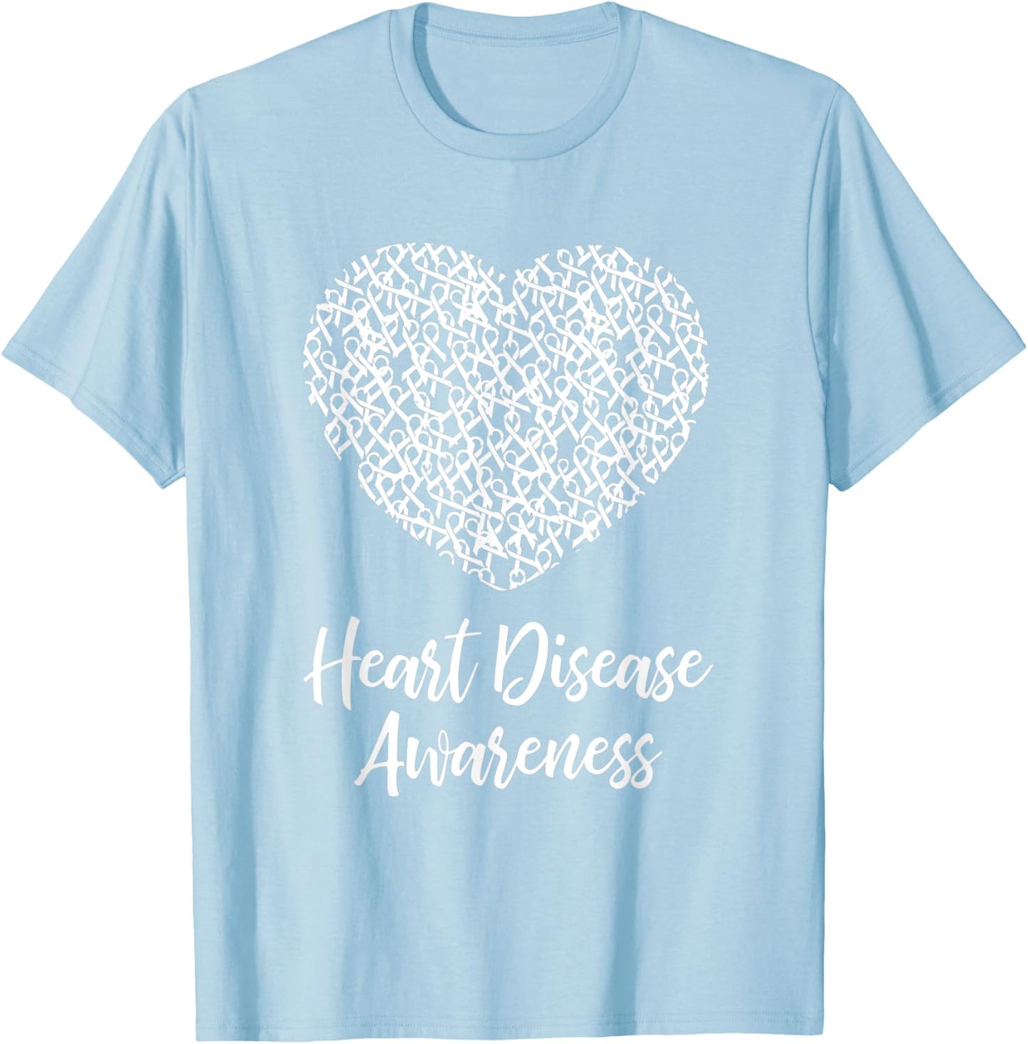 American Heart Month Support Co Heart Disease Awareness Gift February Wear Red T-Shirt - T-Shirt | Light Blue