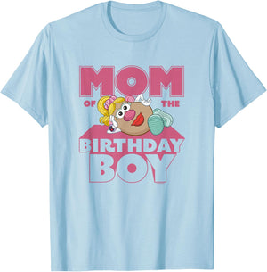 Mr. Potato Head Mom Of The Birthday Boy Sassy Portrait T-Shirt - T-Shirt | Light Blue
