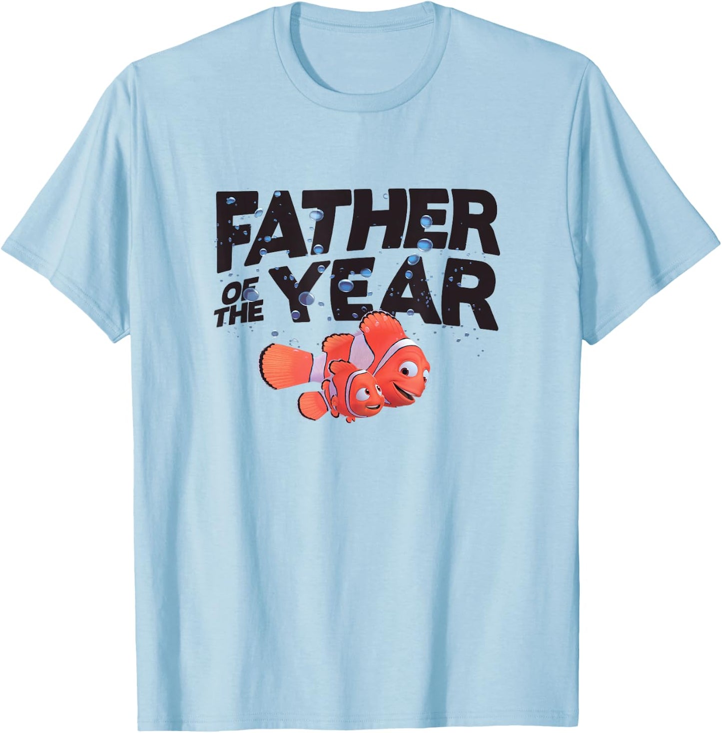 Disney Pixar Finding Nemo Father's Day Father Of The Year T-Shirt - T-Shirt | Light Blue