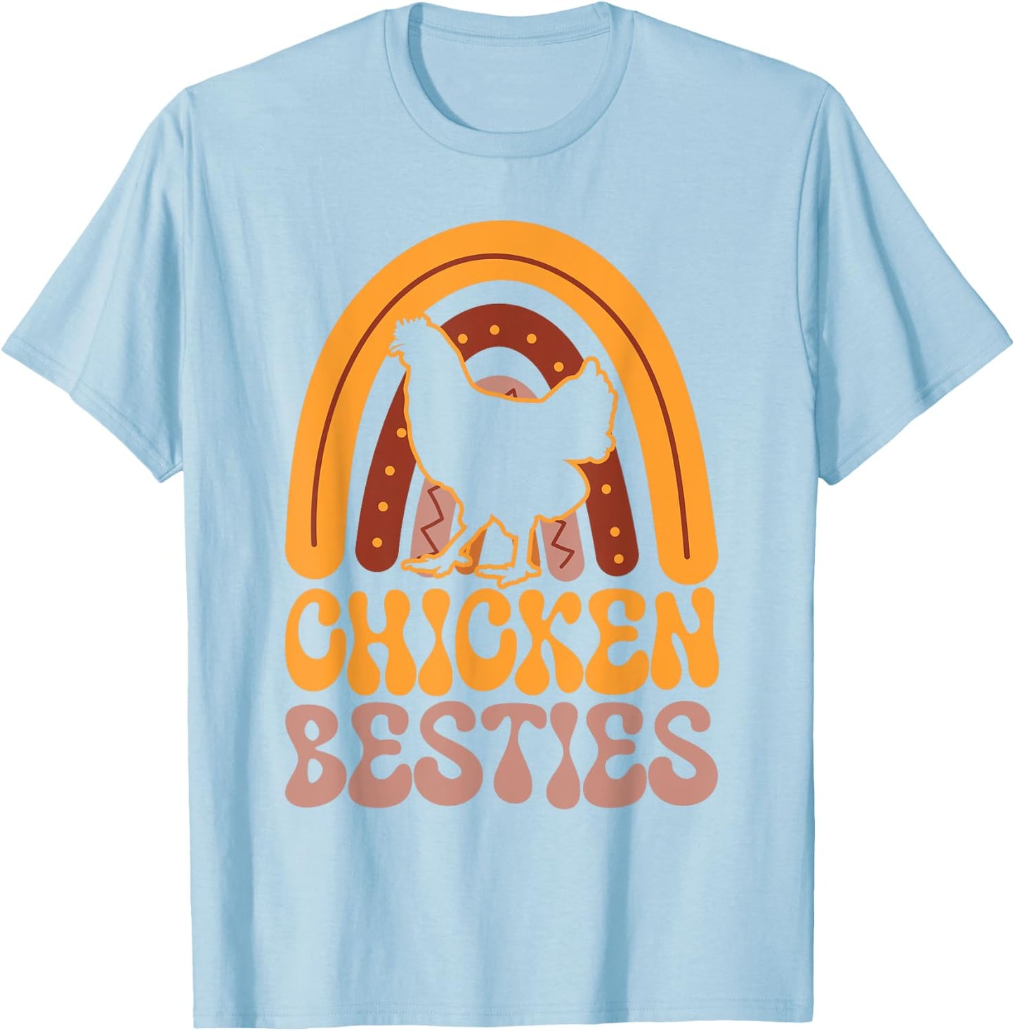 Chicken Besties BFF Best Friends Bestie T-Shirt - T-Shirt | Light Blue