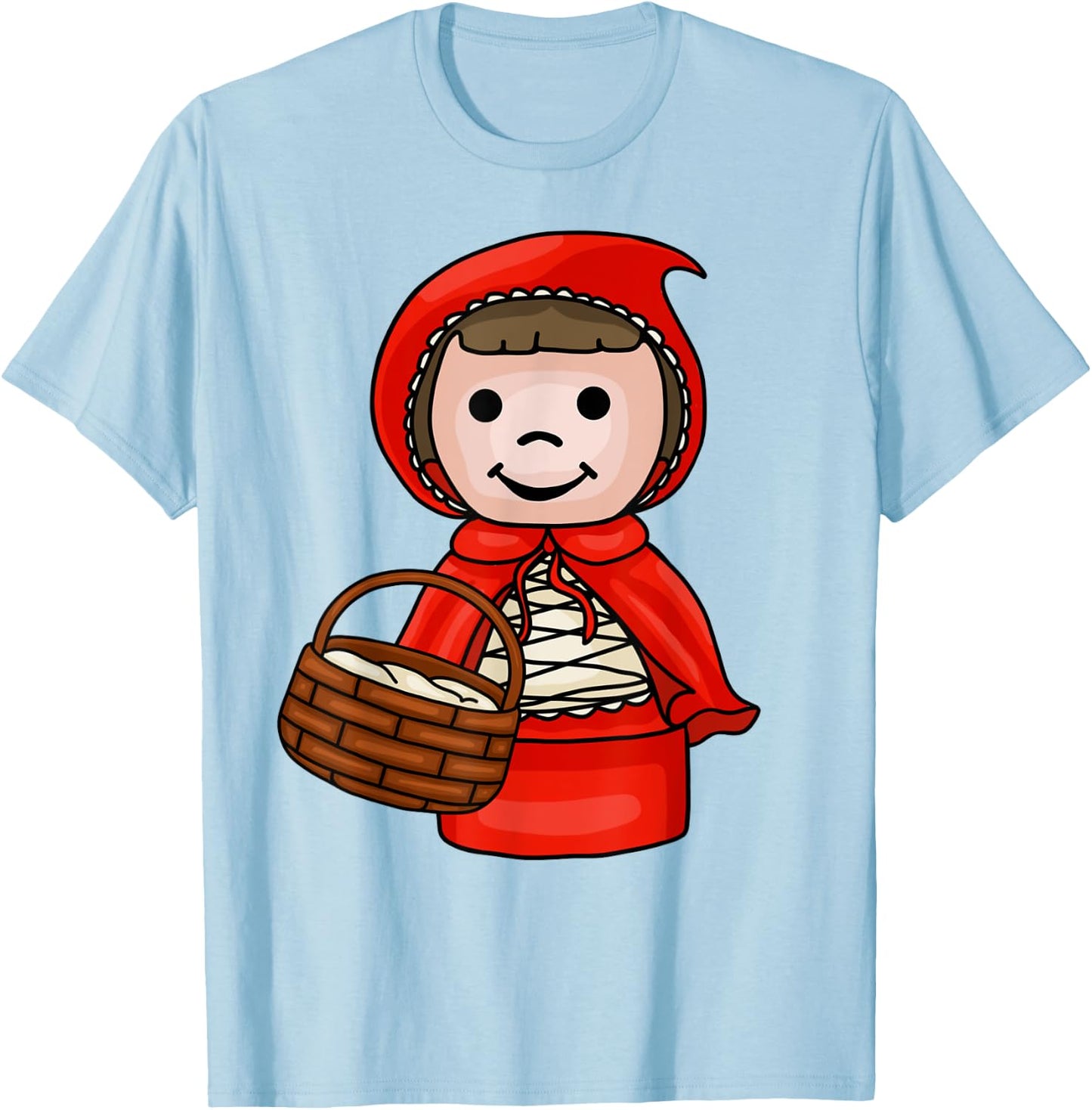 Cute Little Red Riding Hood T-Shirt - T-Shirt | Light Blue