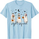 Optometry Halloween Cute Ghosts Sight Squad Ophthalmologist T-Shirt - T-Shirt | Light Blue
