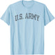Army United States Military Vintage Arch Officially Licensed T-Shirt - T-Shirt | Light Blue