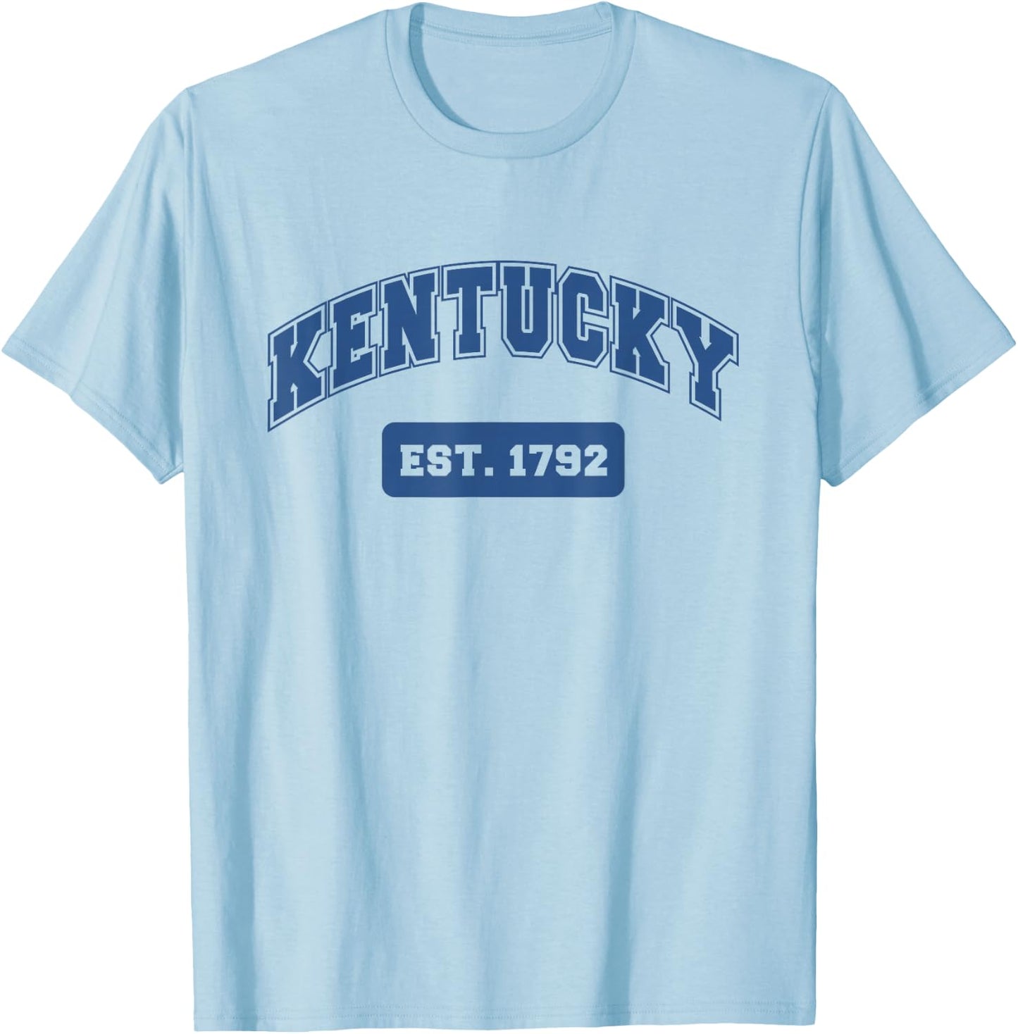 Kentucky 1792 Varsity Retro Style T-Shirt - T-Shirt | Light Blue