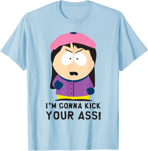South Park Wendy I'm Gonna Kick Your Ass! T-Shirt - T-Shirt | Light Blue