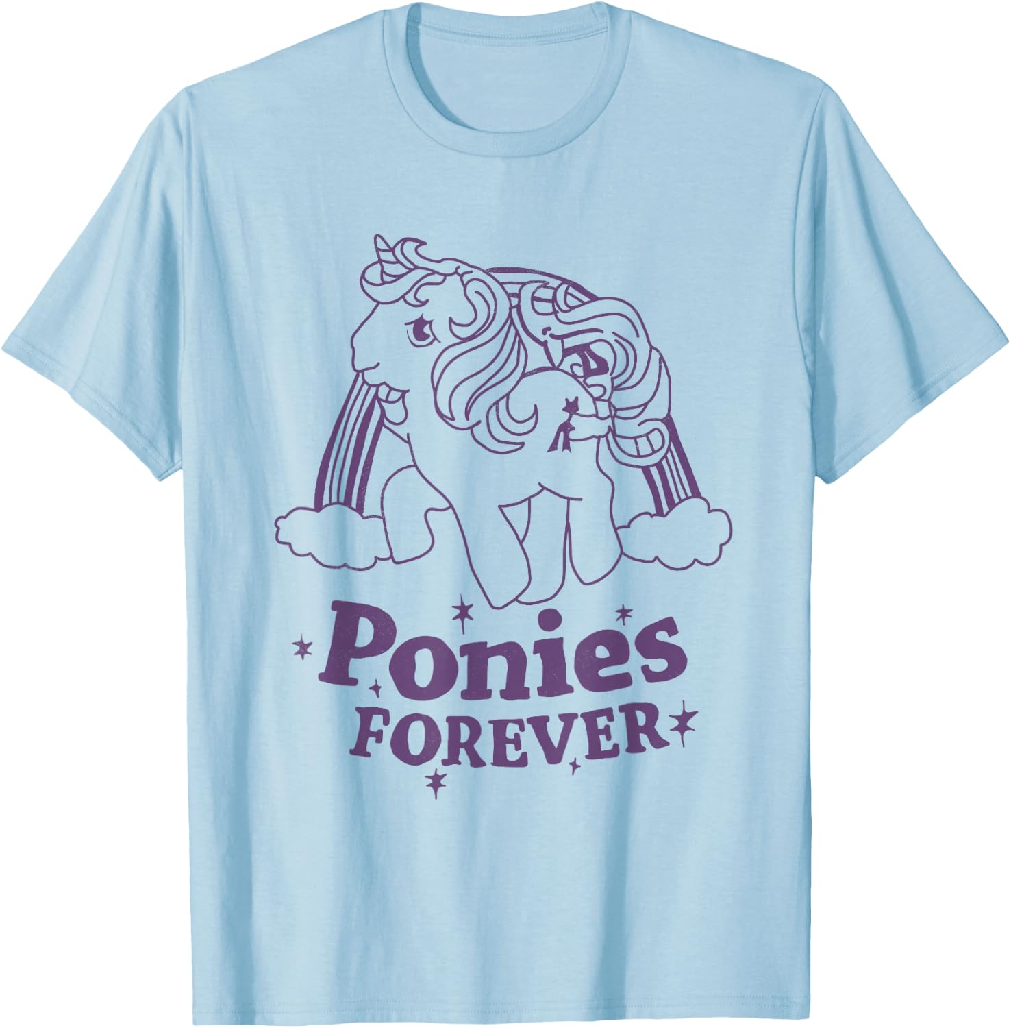 Ponies Forever Band Reference Grey T-Shirt - T-Shirt | Light Blue
