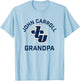 John Carroll University Blue Streaks Arched Grandpa T-Shirt - T-Shirt | Light Blue