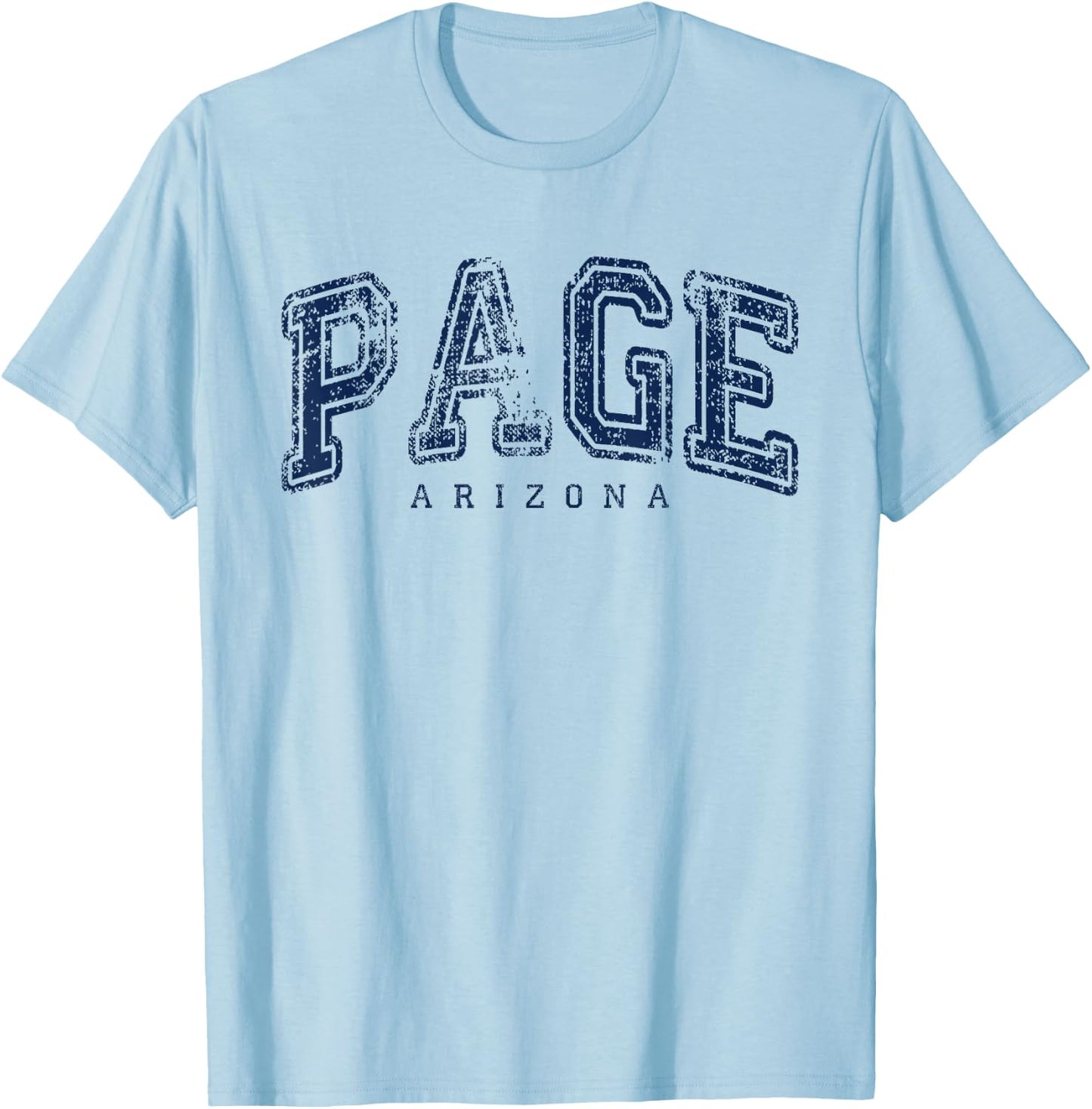 Page Arizona Vintage Retro US City State Travel T-Shirt - T-Shirt | Light Blue