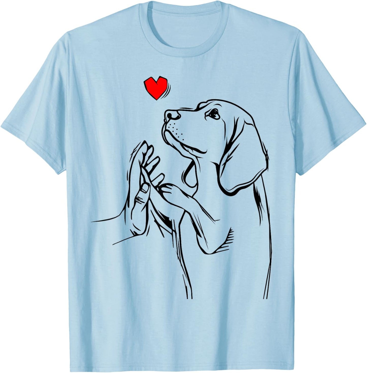 Beagle Love Dog Mom Girls T-Shirt - T-Shirt | Light Blue