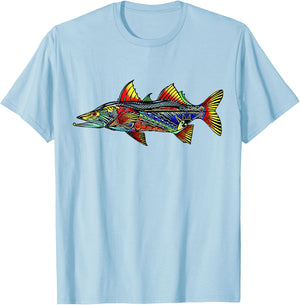 Colorful Snook T-Shirt - T-Shirt | Light Blue