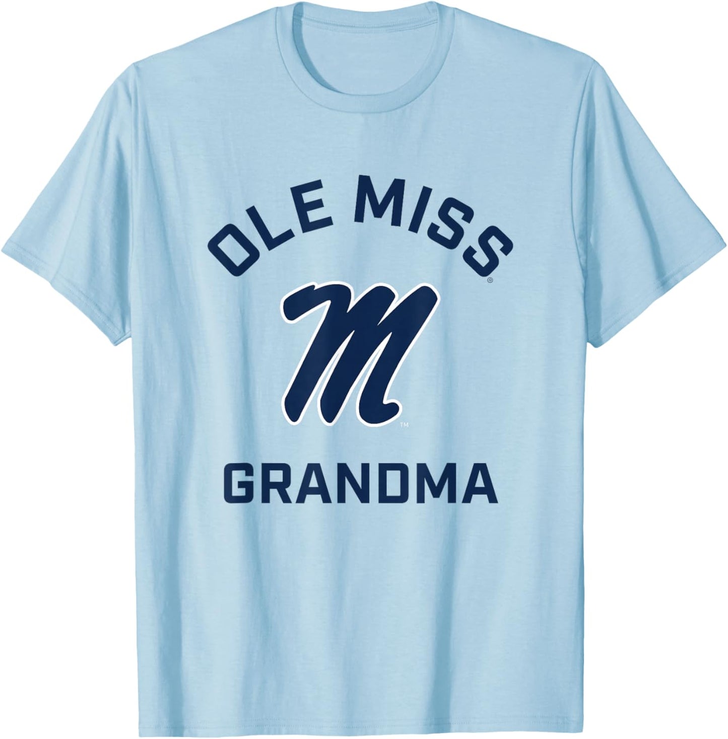 Ole Miss Rebels Arched Grandma T-Shirt - T-Shirt | Light Blue