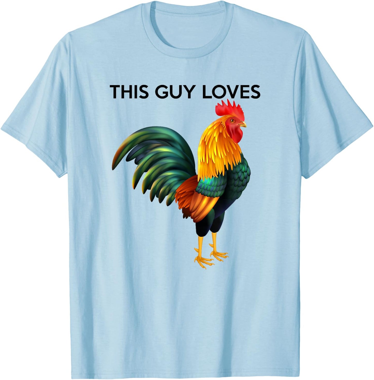 This Guy Loves Cock - Funny Gay Man Gift T-Shirt - T-Shirt | Light Blue