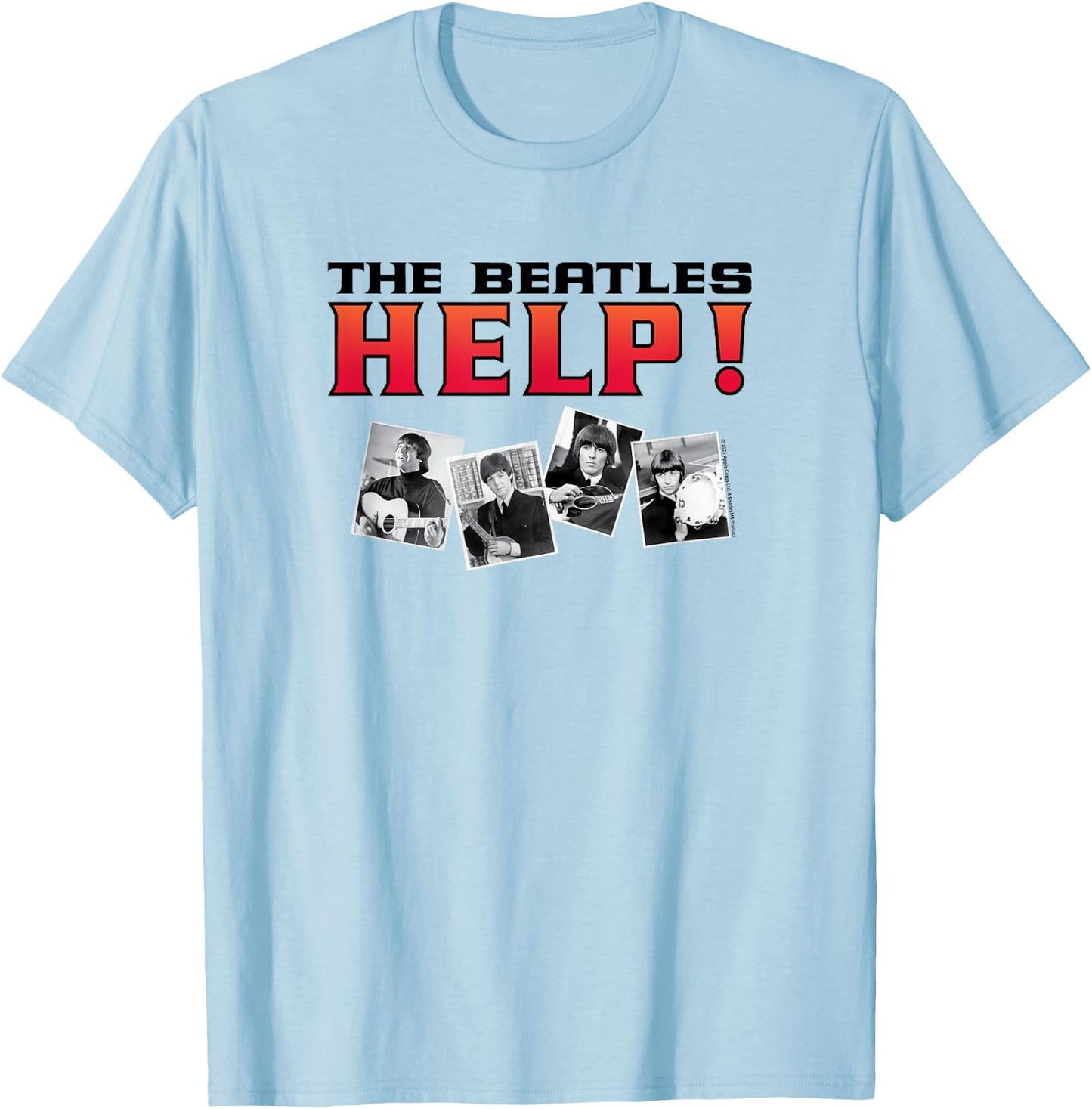 The Beatles - Help! T-Shirt - T-Shirt | Light Blue