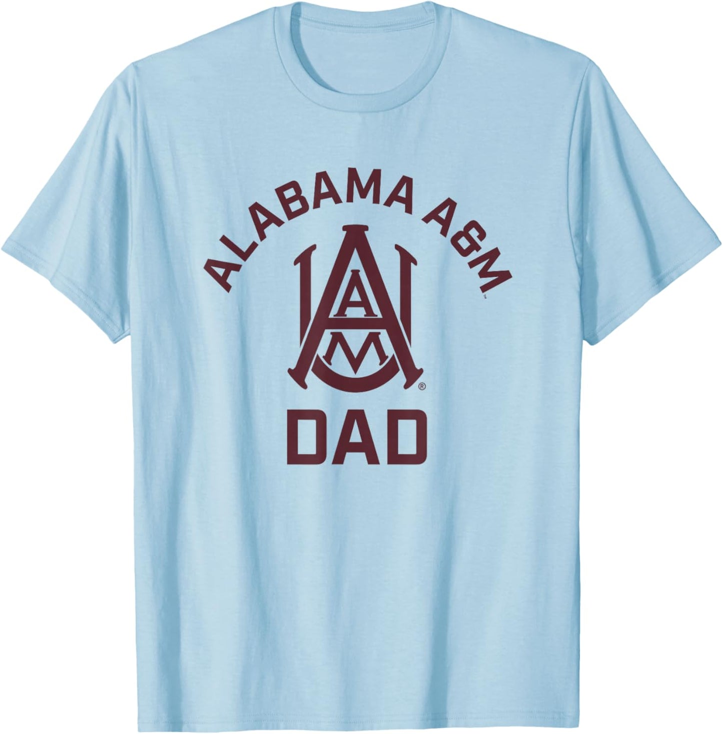 Alabama A&M University Bulldogs Arched Dad T-Shirt - T-Shirt | Light Blue