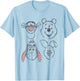Disney Winnie The Pooh and Friends Sketch T-Shirt - T-Shirt | Light Blue