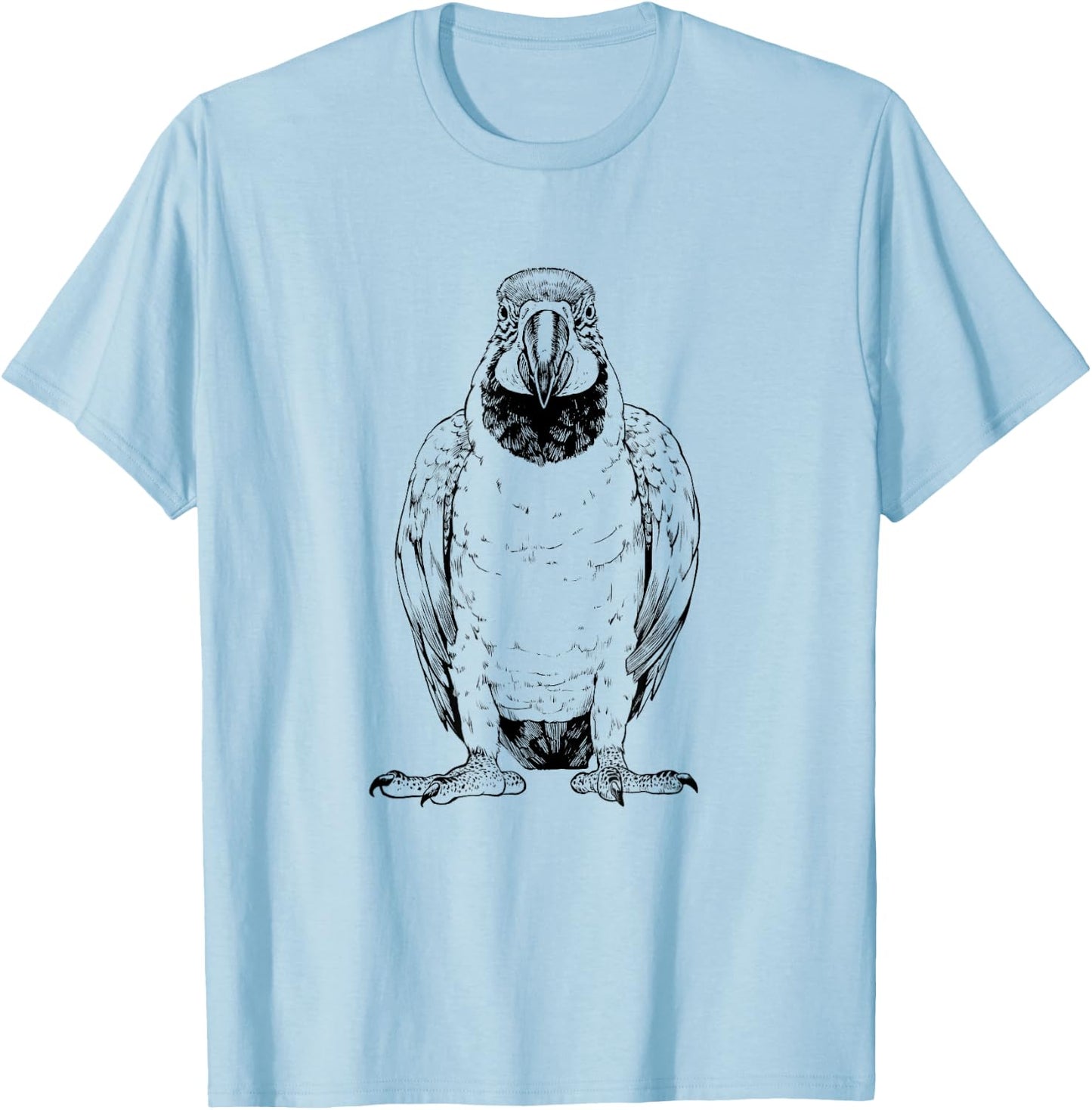 Blue and Gold Macaw Mom Bird Lover Pet Lover T-Shirt - T-Shirt | Light Blue