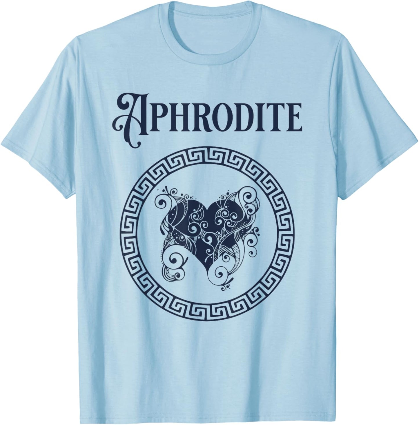 Aphrodite Symbol Greek Goddess T-Shirt - T-Shirt | Light Blue