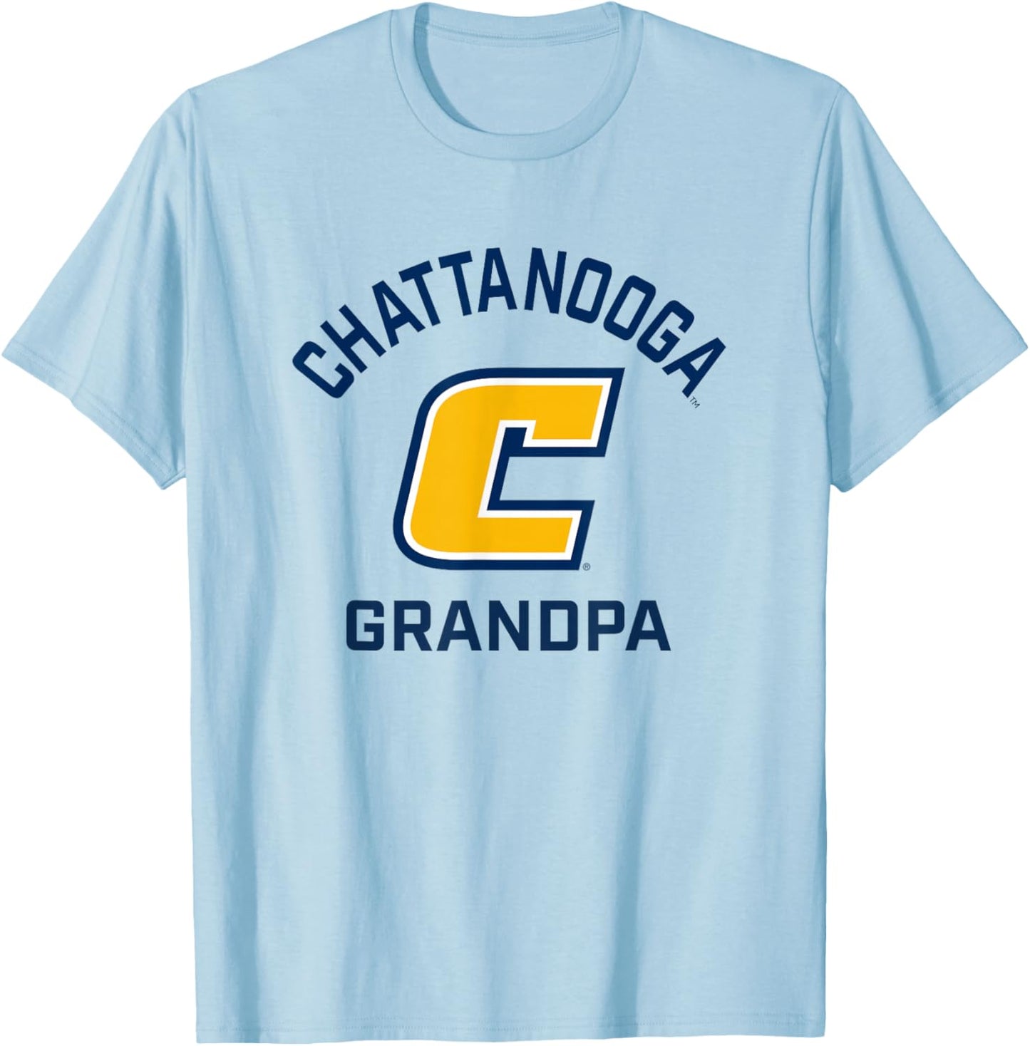 UT Chattanooga UTC Mockingbirds Arched Grandpa T-Shirt - T-Shirt | Light Blue