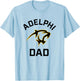 Adelphi University Panthers Arched Dad T-Shirt - T-Shirt | Light Blue