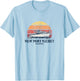 New Port Richey FL Vintage Boating 70s Retro Boat Design T-Shirt - T-Shirt | Light Blue