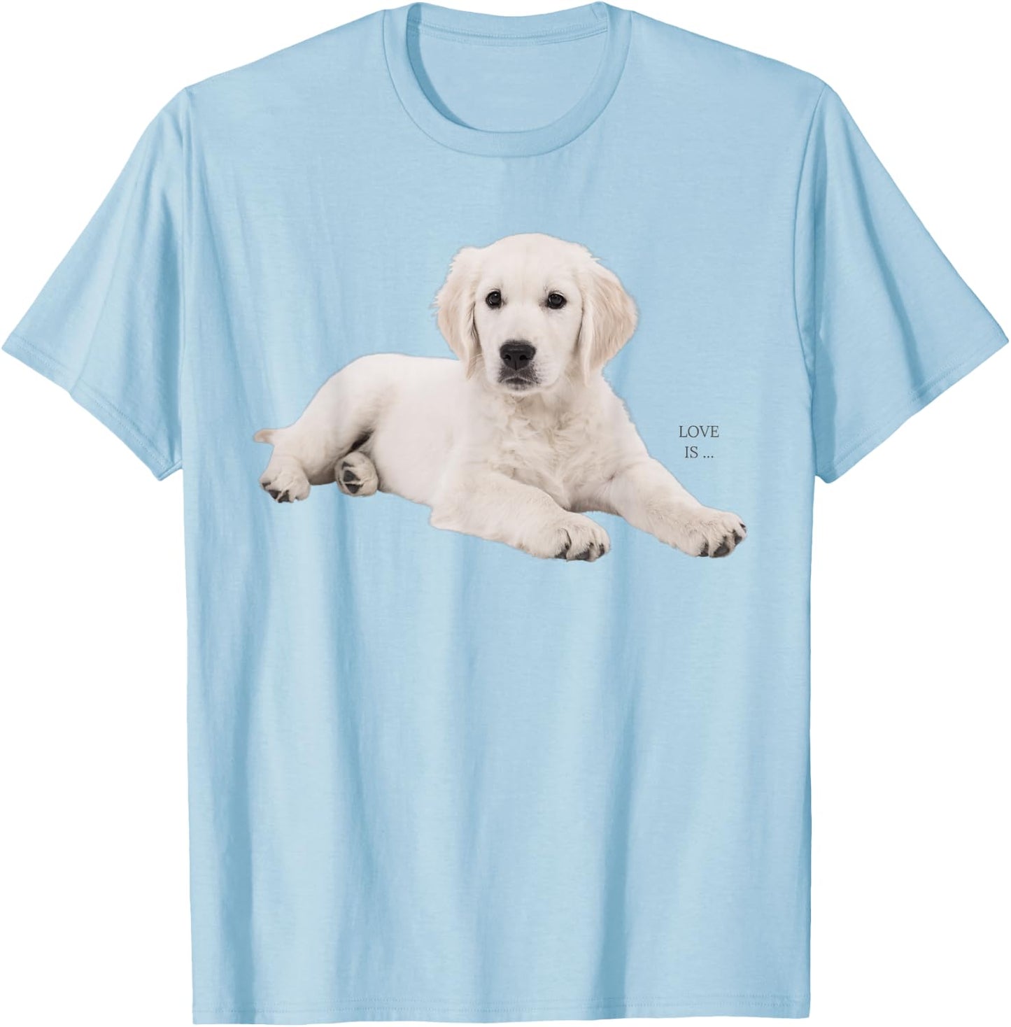 White Labrador Retriever Shirt Yellow Love Lab Mom Dog Dad T-Shirt - T-Shirt | Light Blue