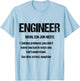Funny engineering shirt Engineer Definition T-Shirt - T-Shirt | Light Blue