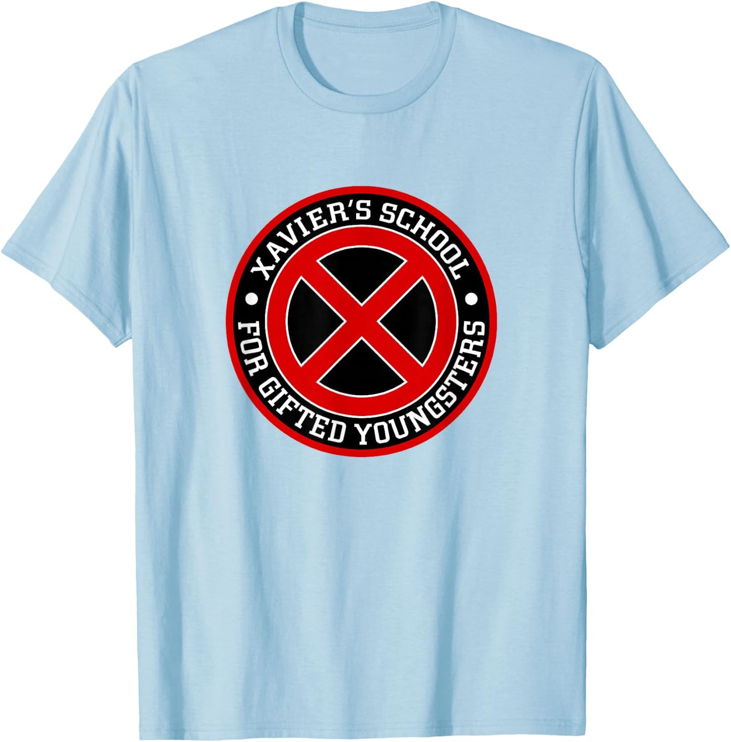 Marvel X-Men Xavier's School For Gifted Youngsters Logo V2 T-Shirt - T-Shirt | Light Blue