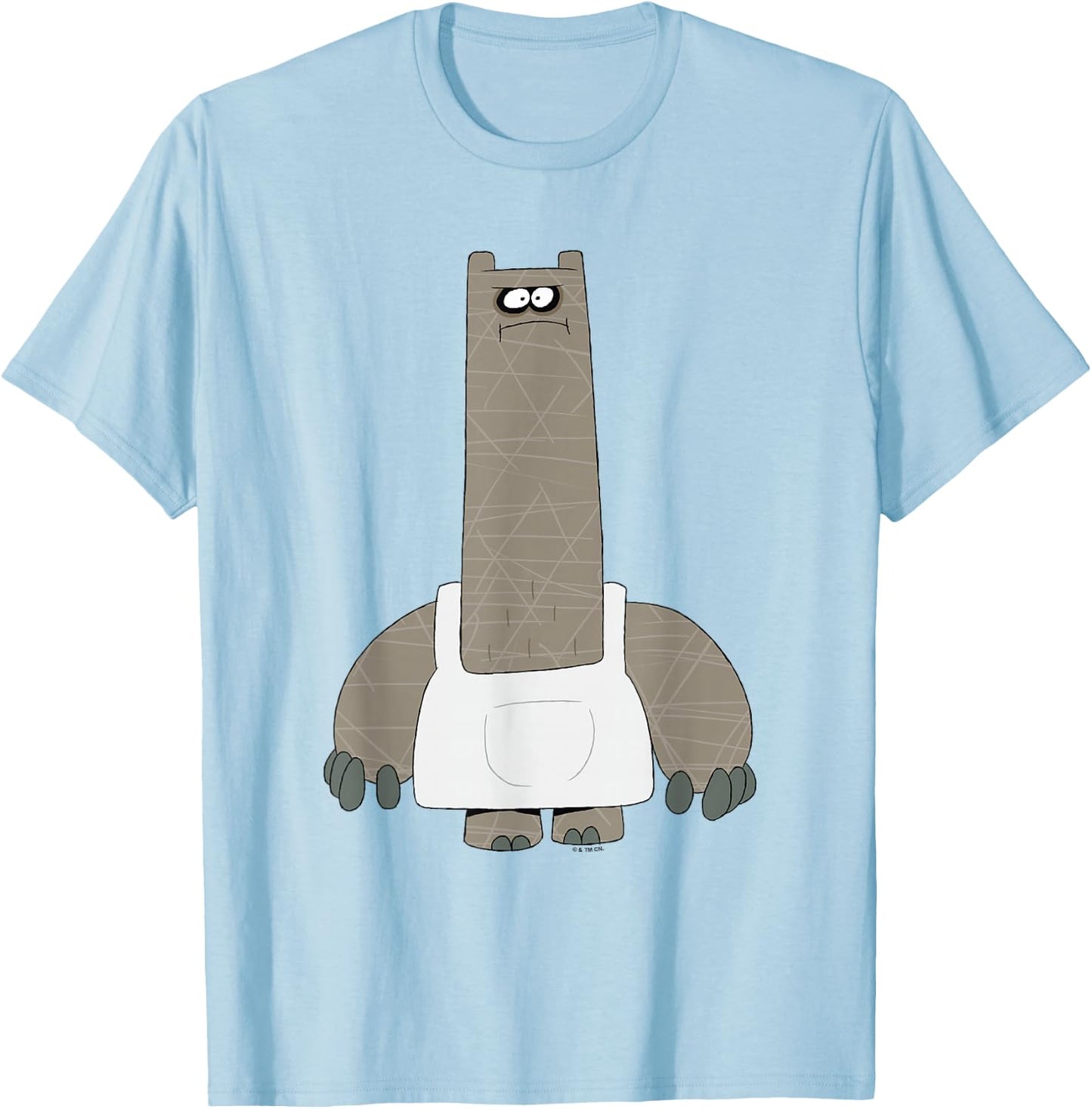 Chowder Shnitzel Angry Pose Full Body Shot T-Shirt - T-Shirt | Light Blue
