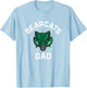 Binghamton University Bearcats Arched Dad T-Shirt - T-Shirt | Light Blue