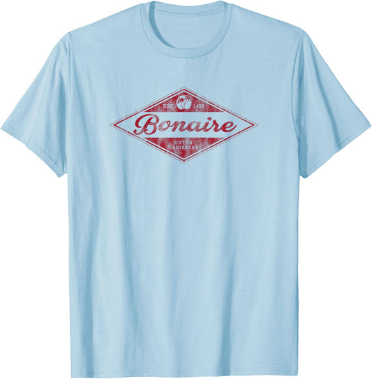 Vintage Bonaire Souvenir Retro Vacation T-Shirt - T-Shirt | Light Blue
