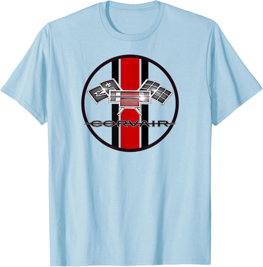 Corvair High Performance Flags 1961, 1962, 1963, 1964 T-Shirt - T-Shirt | Light Blue