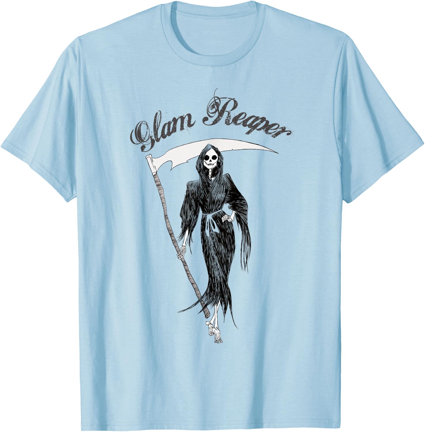 Cute The Glam reaper easy Halloween Women's Costume T-Shirt - T-Shirt | Light Blue