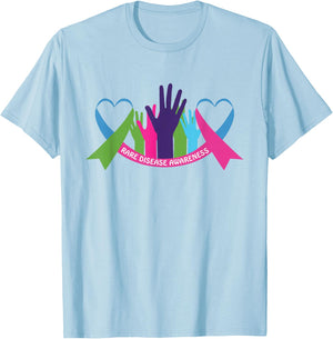 Rare Disease Awareness | Rare Disease Day T-Shirt - T-Shirt | Light Blue
