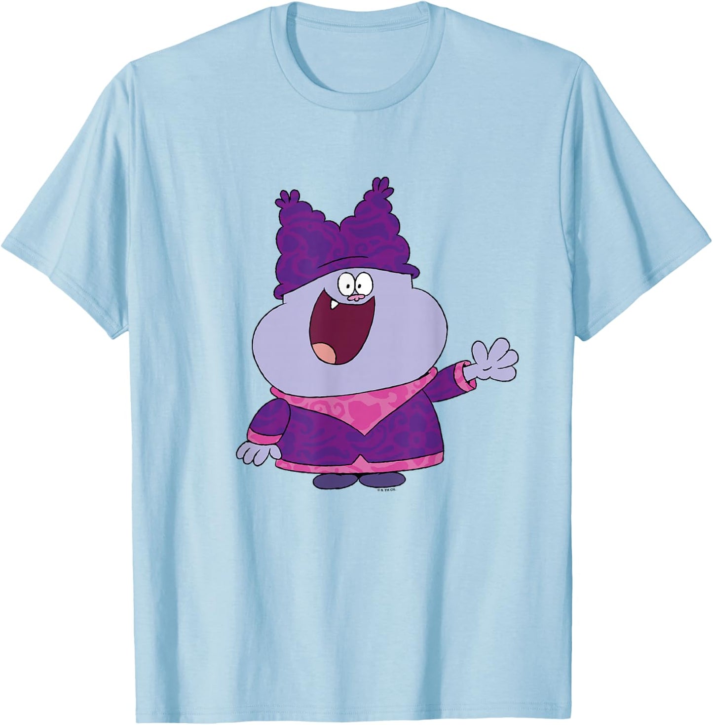 Chowder Happy Pose Full Body Shot T-Shirt - T-Shirt | Light Blue