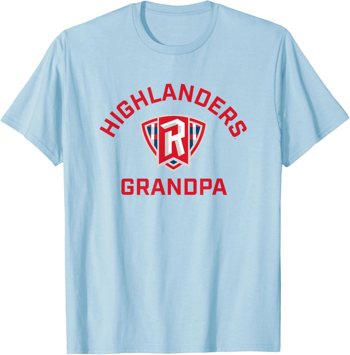 Radford University Highlanders Arched Grandpa T-Shirt - T-Shirt | Light Blue