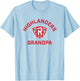Radford University Highlanders Arched Grandpa T-Shirt - T-Shirt | Light Blue