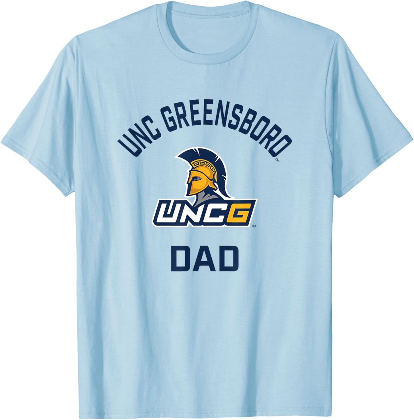 UNC Greensboro UNCG Spartans Arched Dad T-Shirt - T-Shirt | Light Blue